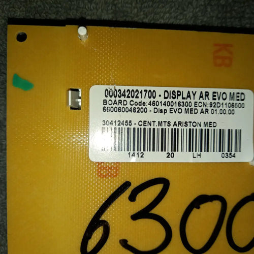 000342021700 display ar evo med 460140016300 used tested. Ariston E-Combi Evo And CLAS HE EVO 24 30 38 Display PCB