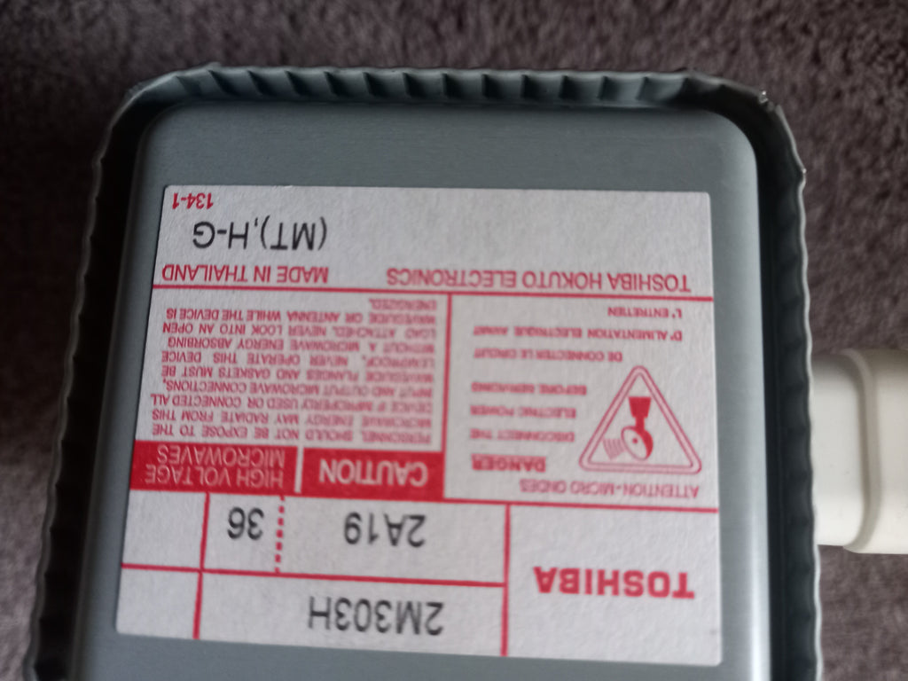Genuine Electrolux Microwave Oven Magnetron 2M303H Toshiba