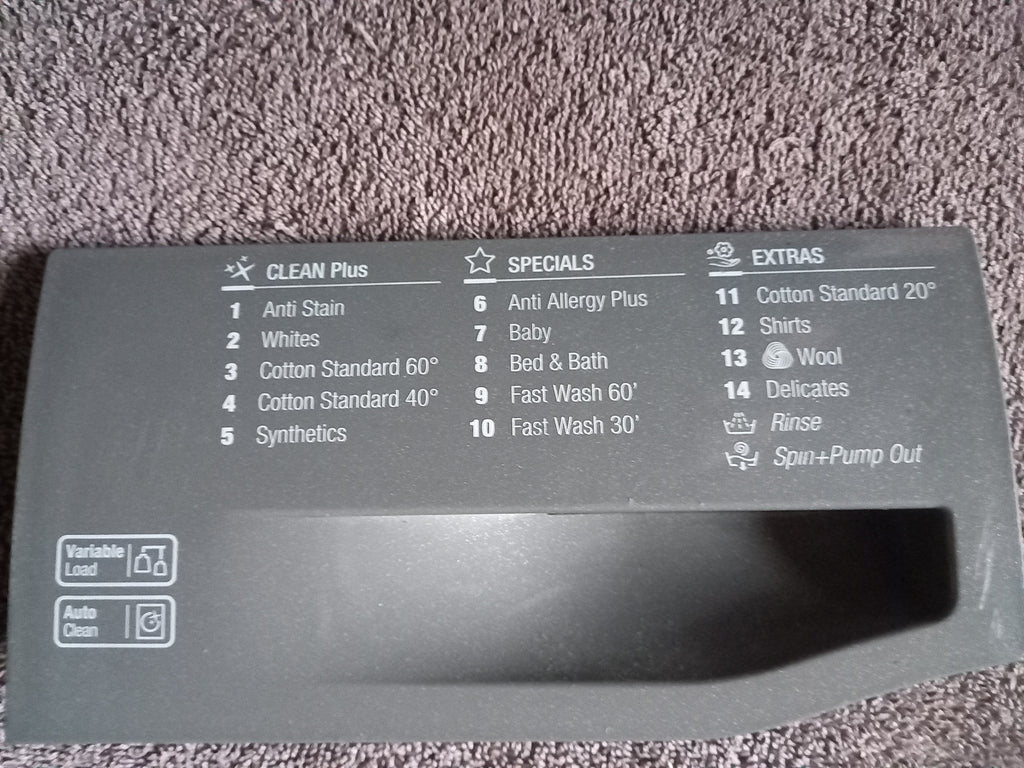 hotpoint wmxtf 942p washing machine front soap drawer handle in graphite grey