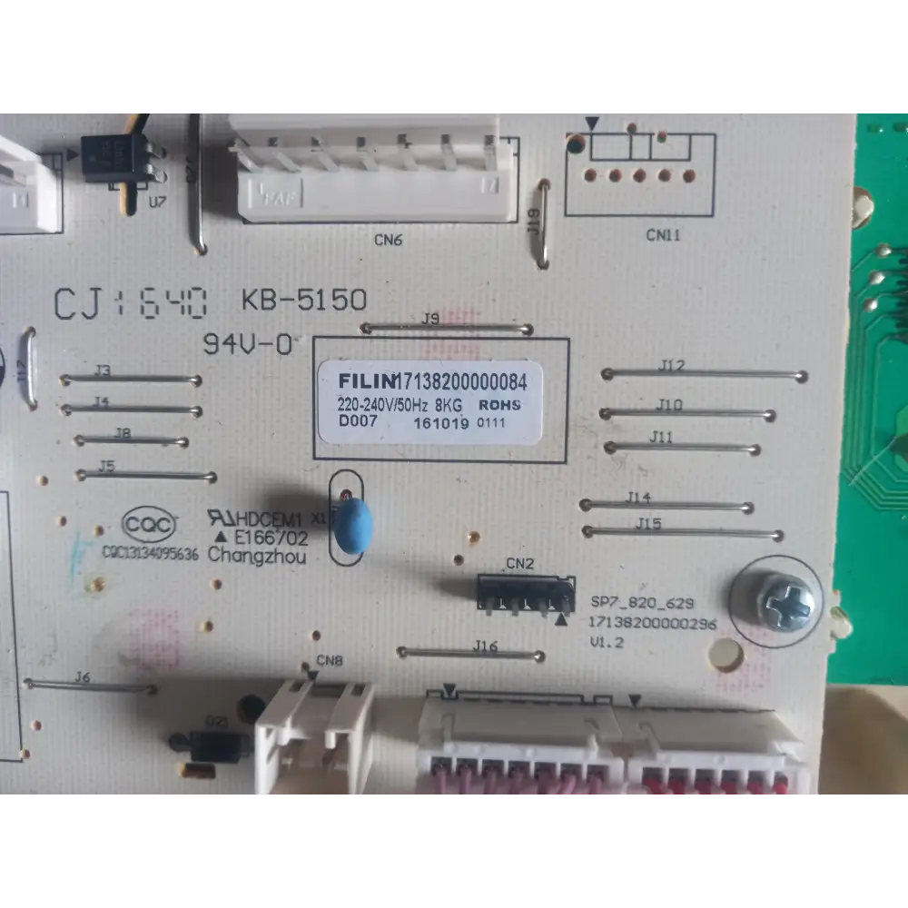 17138200000084 vestel made washing machine front digital display.