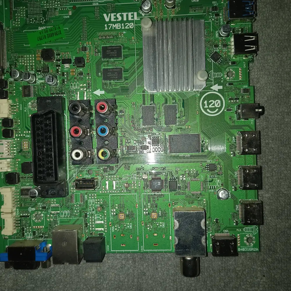 28369847 10108095 17mb120 vestel,used tested main av board,