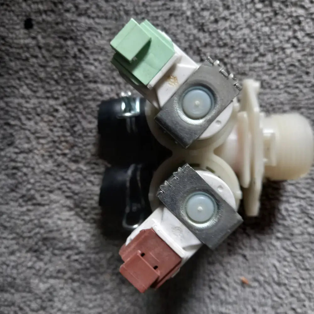 B07487633 33470041 807487633 AEG ZANUSSI DOUBLE WATER INLET SOLONOID VALVE USED TESTED
