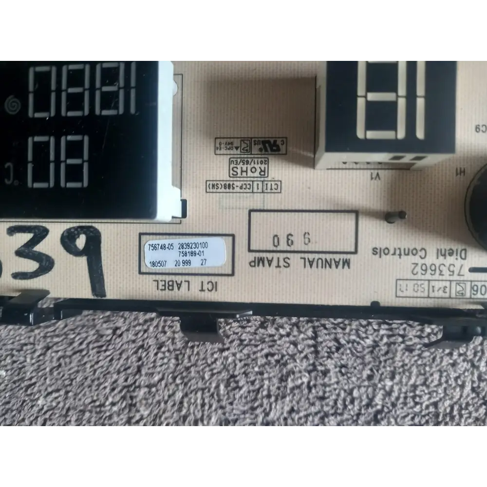 Beko Display PCB 2985101001
