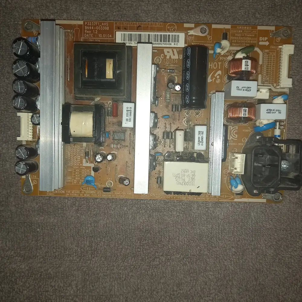 BN44-00339B BN4400339B P3237F1_AHS SAMSUNG LE37C650L1KXXU POWER SUPPLY