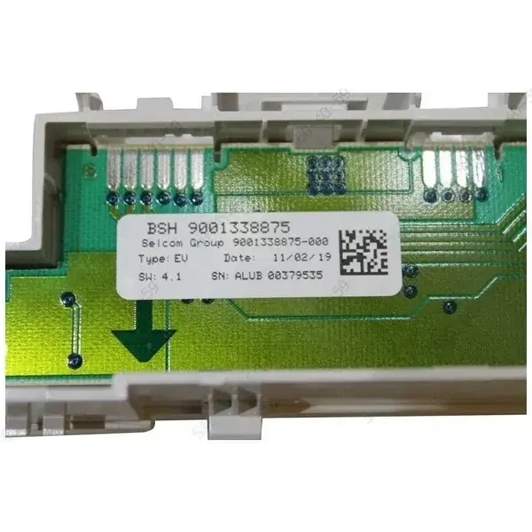 Bosch Dishwasher Control Panel PCB Switch Button LED Display Board 9001338875 used