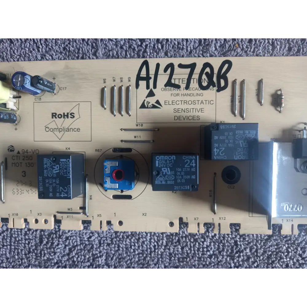 bush a127qb washing machine front pcb board