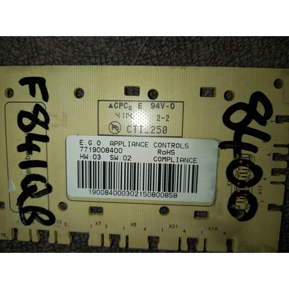 bush f841qw washing machine front pcb board