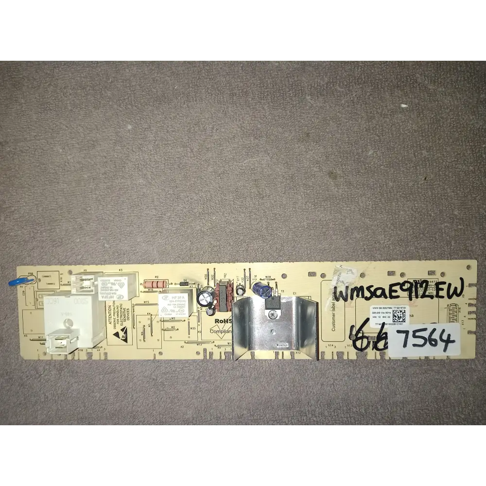 bush wmsae912ew washing machine front pcb controller