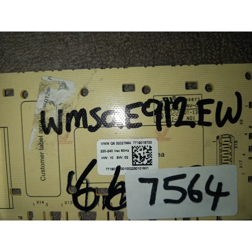 bush wmsae912ew washing machine front pcb controller