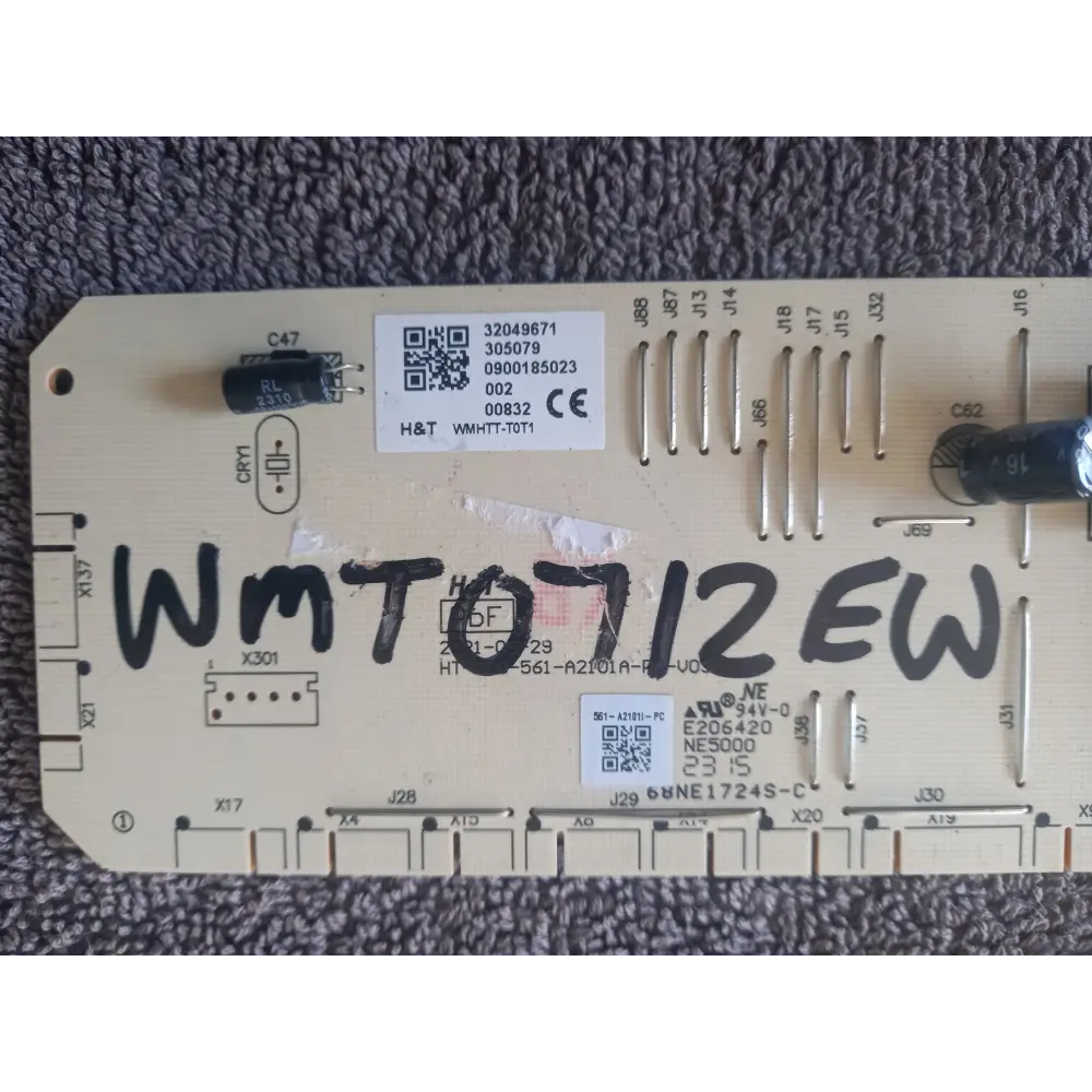 bush wmt0712ew washing machine front control pcb board