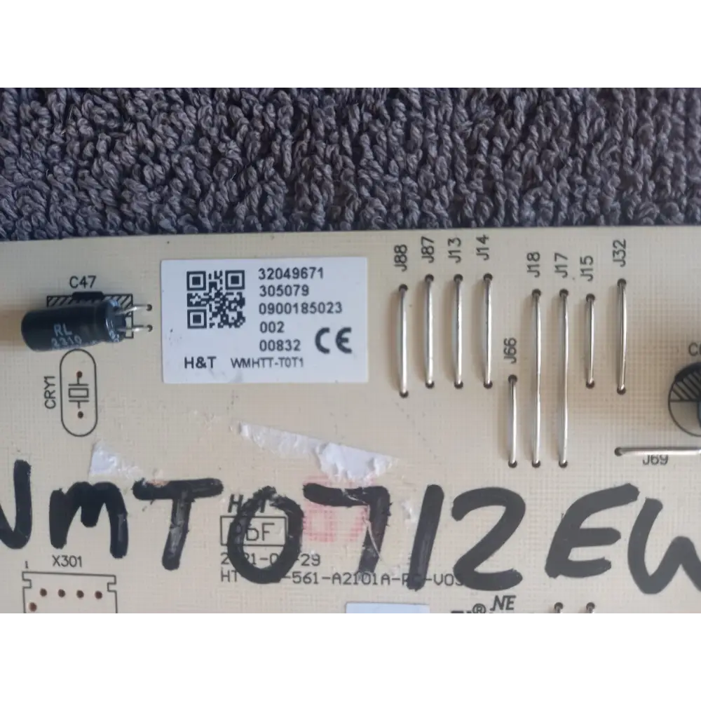 bush wmt0712ew washing machine front control pcb board