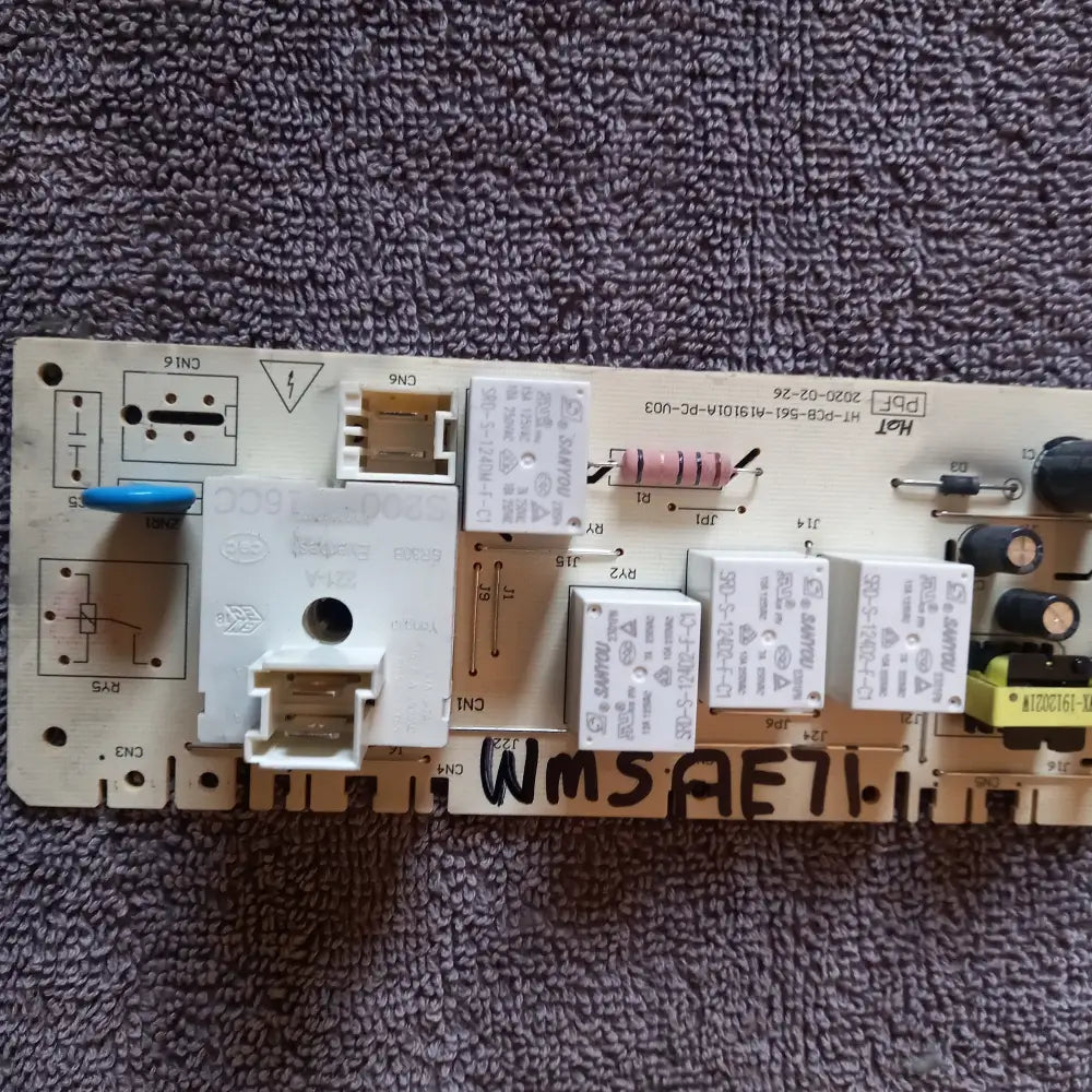 buy genuine spare parts for bush wmsae712e washing machine front pcb.