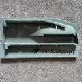 BUY GENUINE SPARE PARTS FOR HOTPOINT WMAOD 844G UK FRONT SOAP DRAWER HANDLE IN GRAPHITE GREY,250007049. buy genuine all