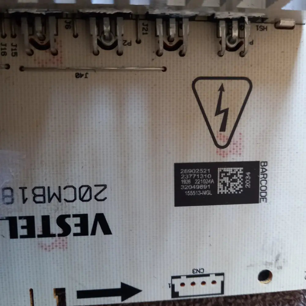 BUY GENUINE VESTEL WASHING MACHINE SPARE PARTS PRINTED CURCUIT BOARD 32049891 20CMB18 Your One-Stop Appliance Spare