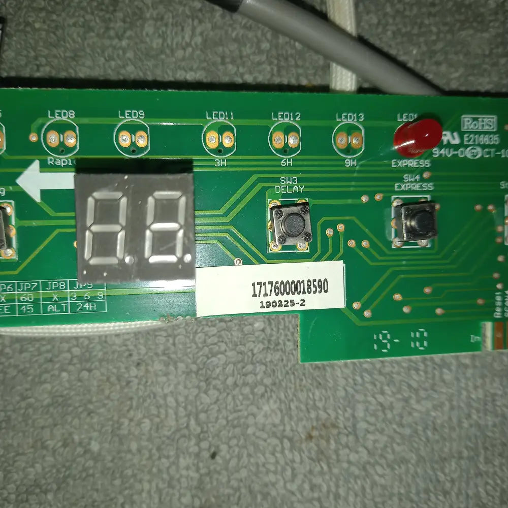 candy29. 2-1 v1.0 17176000018590 light pcb used tested. https://appliancesparepartsmysimplestore.com/shop/ols/products/