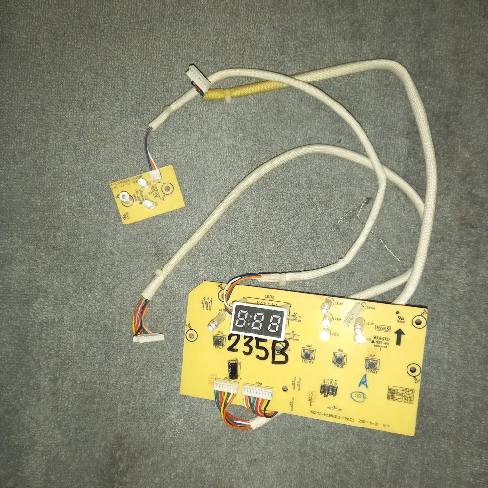 DISHWASHER ELECTRONIC DISPLAY PCB,WQP12-9235B.D.2-1 NEC V1.5