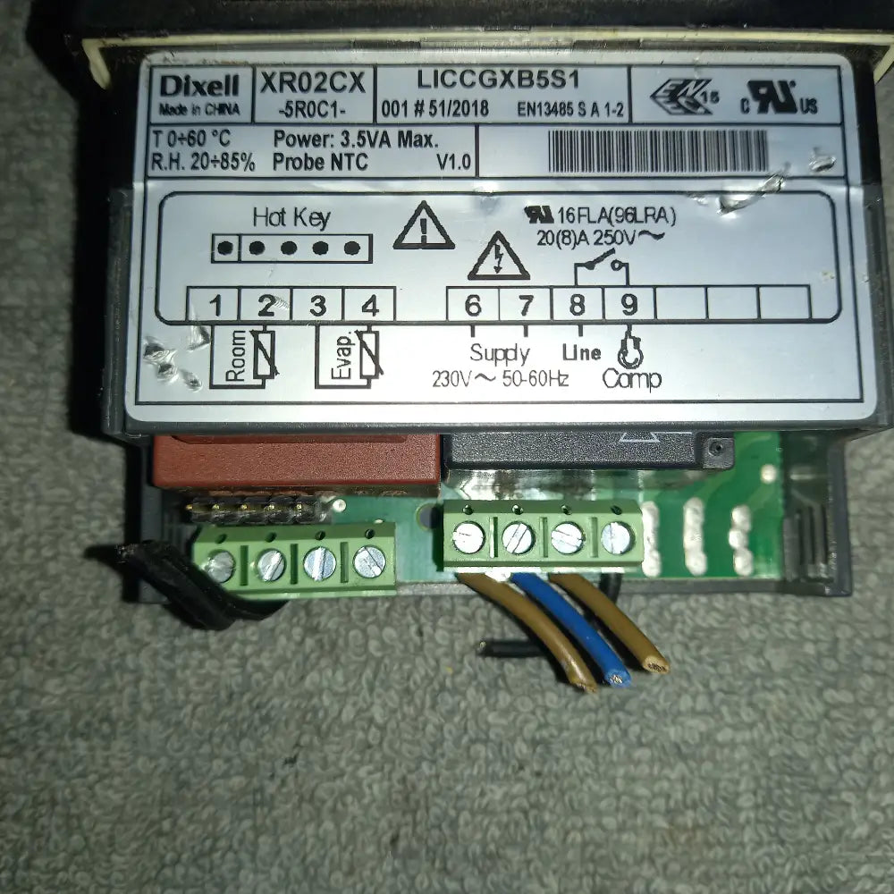 dixell xr02cx digital thermostat used tested.