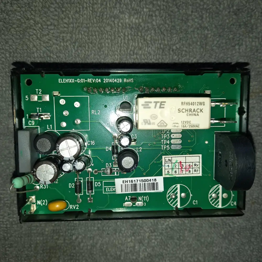 ELECTROLUX ZANUSSI OVEN DIGITAL TIMER CLOCK.ELUX NO 387 2108 61 ELEH161 REV1.2 387210861 REV K SOFTWARE V3.1,USED