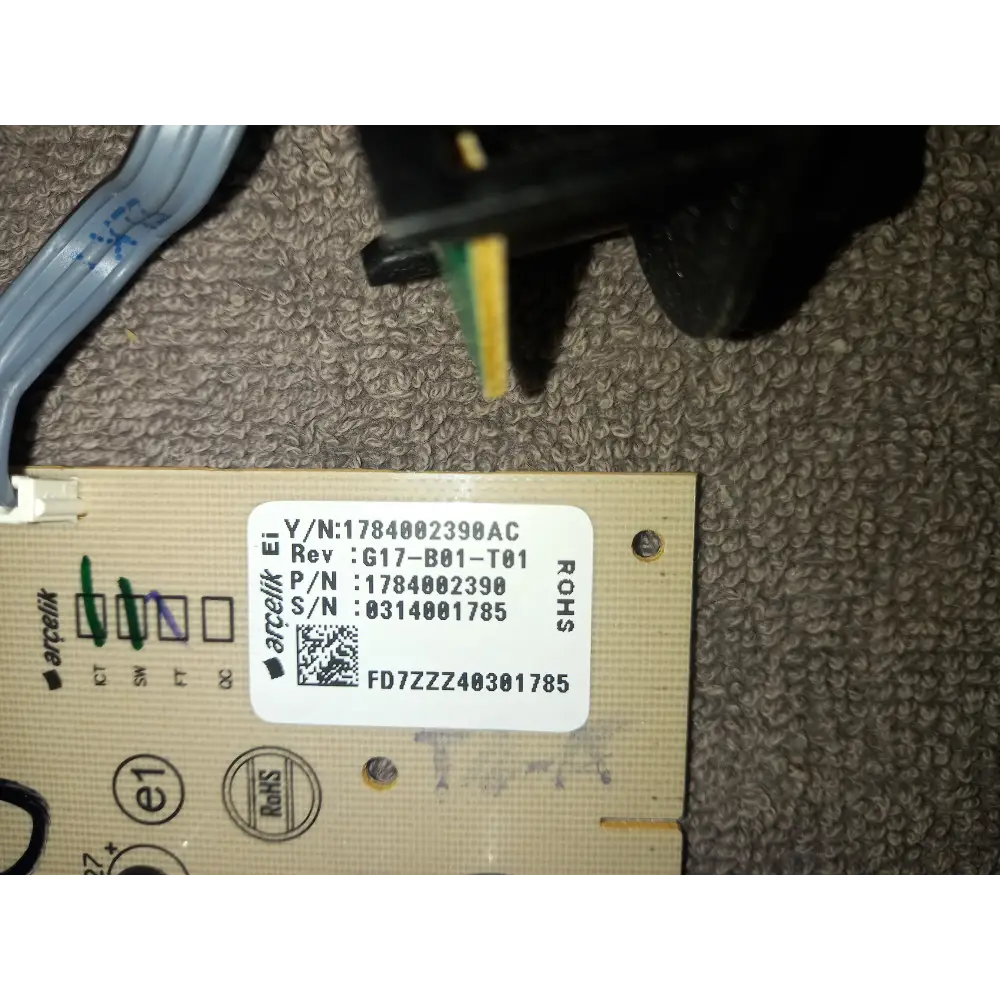 GENUINE BEKE DISHWASHER CONTOL CARD PCB 1784002800