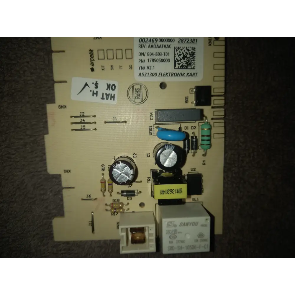 genuine beko dishwasher pcb card