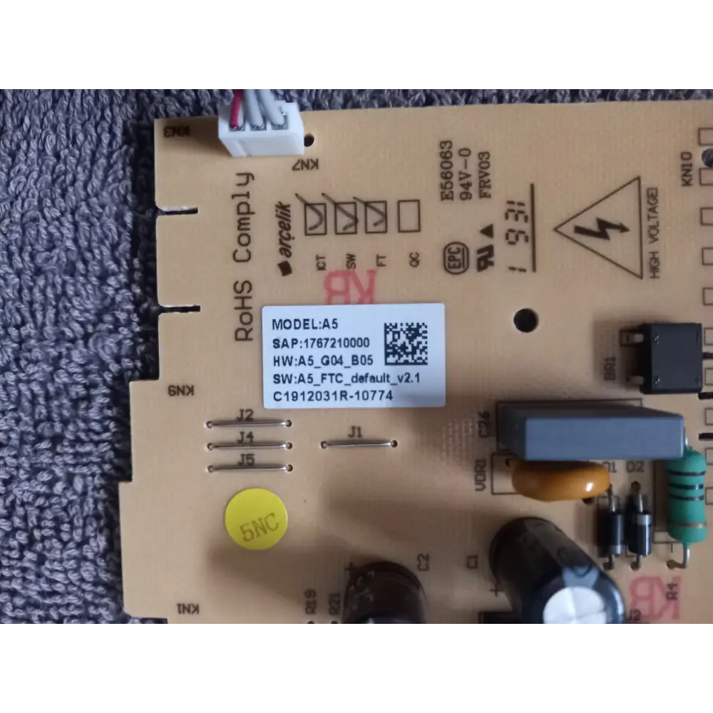 Genuine BEKO Main Control Board & Display PCB Electronic Card Dishwasher