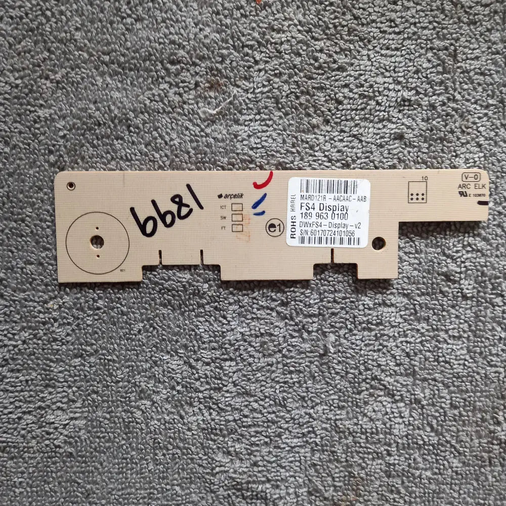 GENUINE BEKO SPARE PARTS DSFM1532W PAYTEL FISHER BLOMBERG MARD121R DISPLAY 1899630100