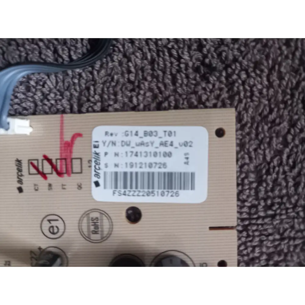 genuine beko wwd5411w dishwasher control pcb