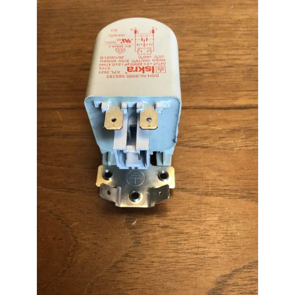 Genuine BOSCH Washing Machine Mains EMI Filter 9000 565180 WAE/WAK/WAQ Etc used tested.