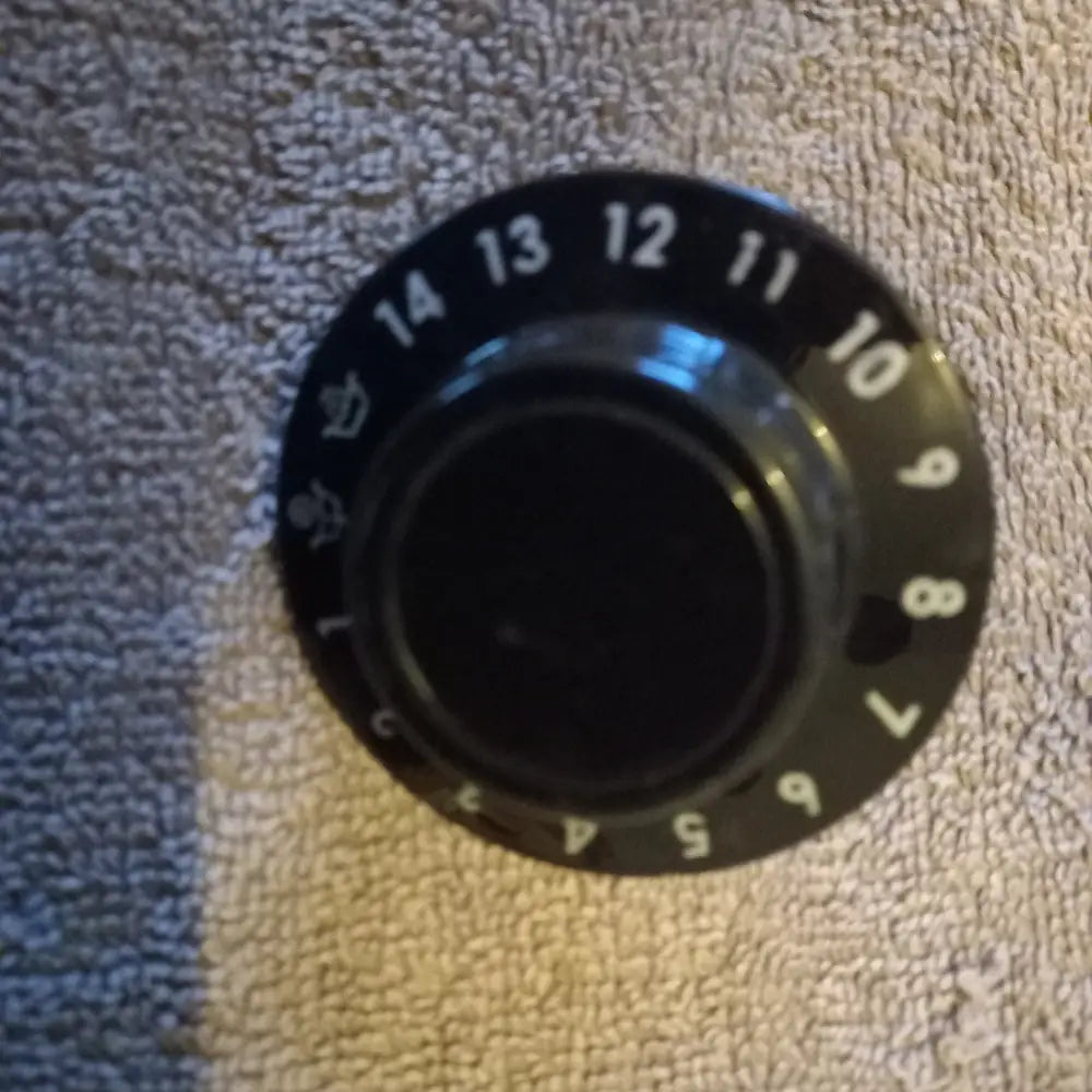 genuine hotpoint washing machine timer selector dial knob in black 48043984