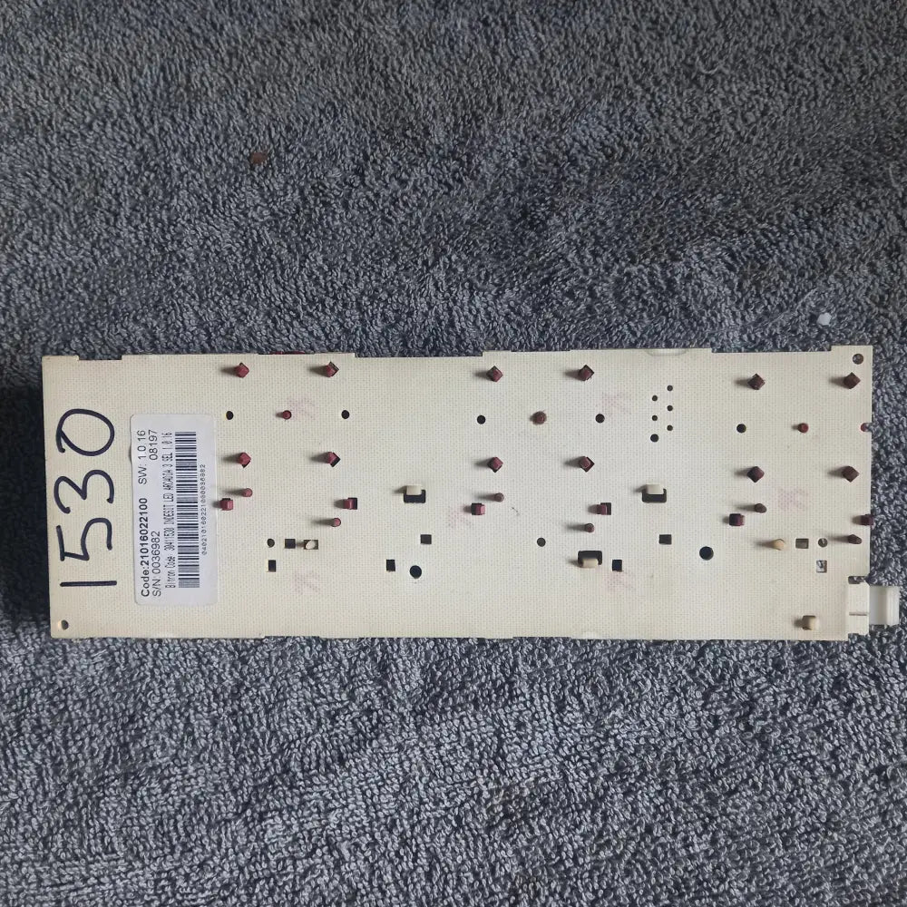 GENUINE INDESIT FRONT CONTROL PCB BOARD.21016022100 30411530