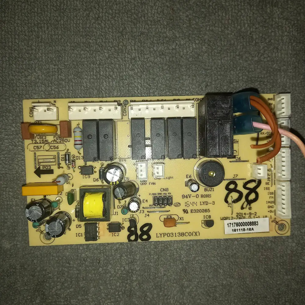 Genuine Kenwood Dishwasher PCB Electronic Control Timer Kdw45x16 Kdw60x15 / X16,17176000008883,USED TESTED.