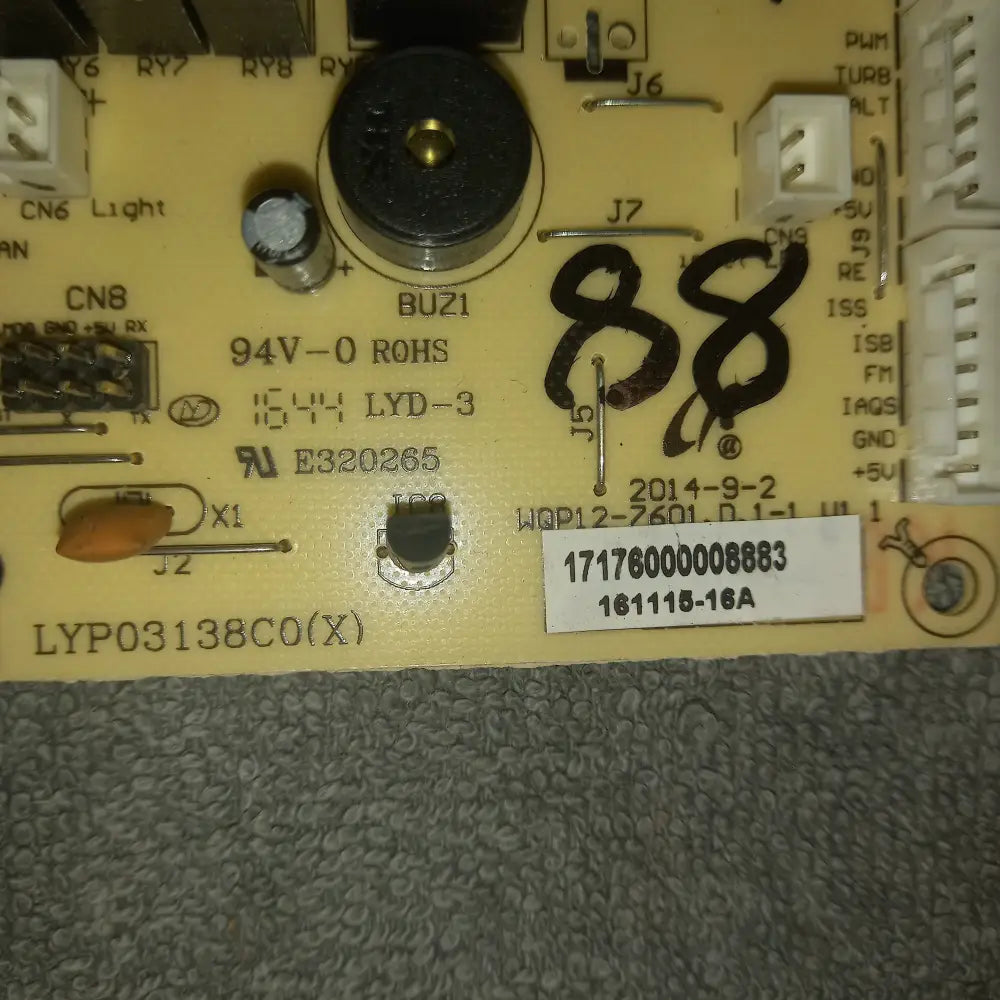 Genuine Kenwood Dishwasher PCB Electronic Control Timer Kdw45x16 Kdw60x15 / X16,17176000008883,USED TESTED.