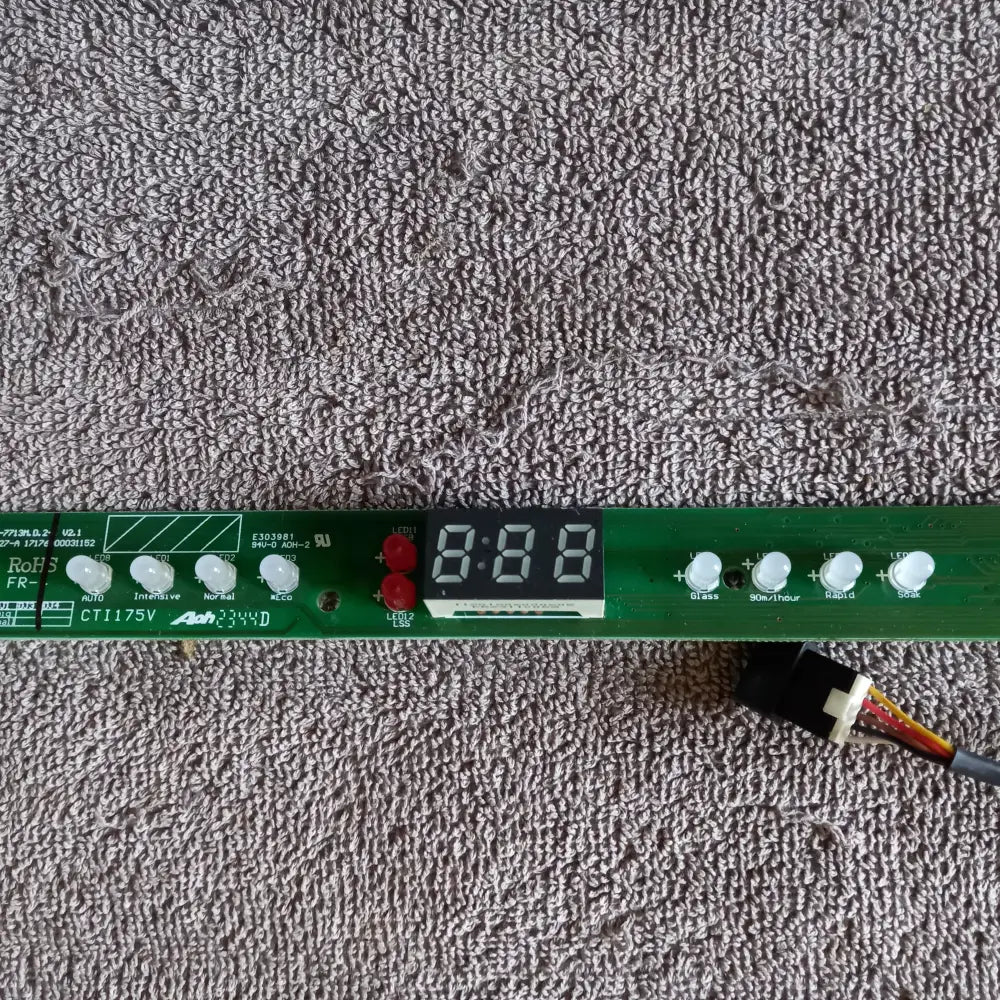 GENUINE LIGHTS Control board display for Midea dishwasher 17176000031152