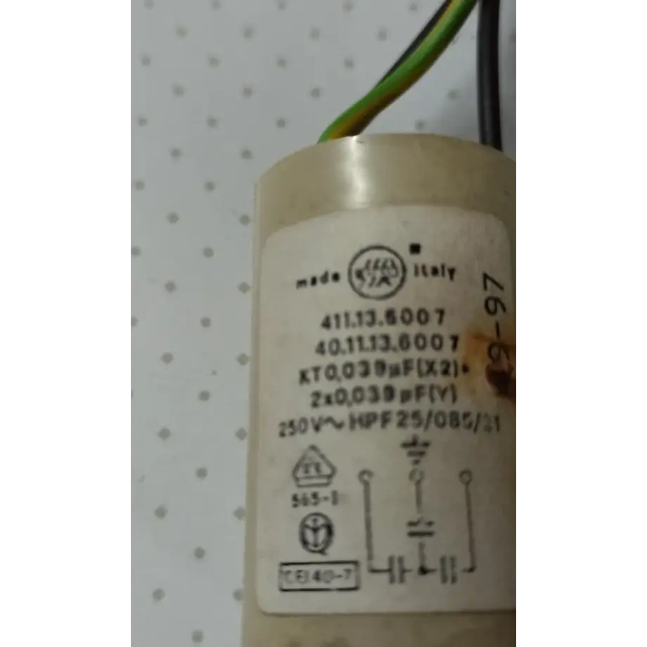 genuine spare part REX 50226690001 411.13.6007 DISHWASHER DISTURBANCE FILTER CAPACITOR