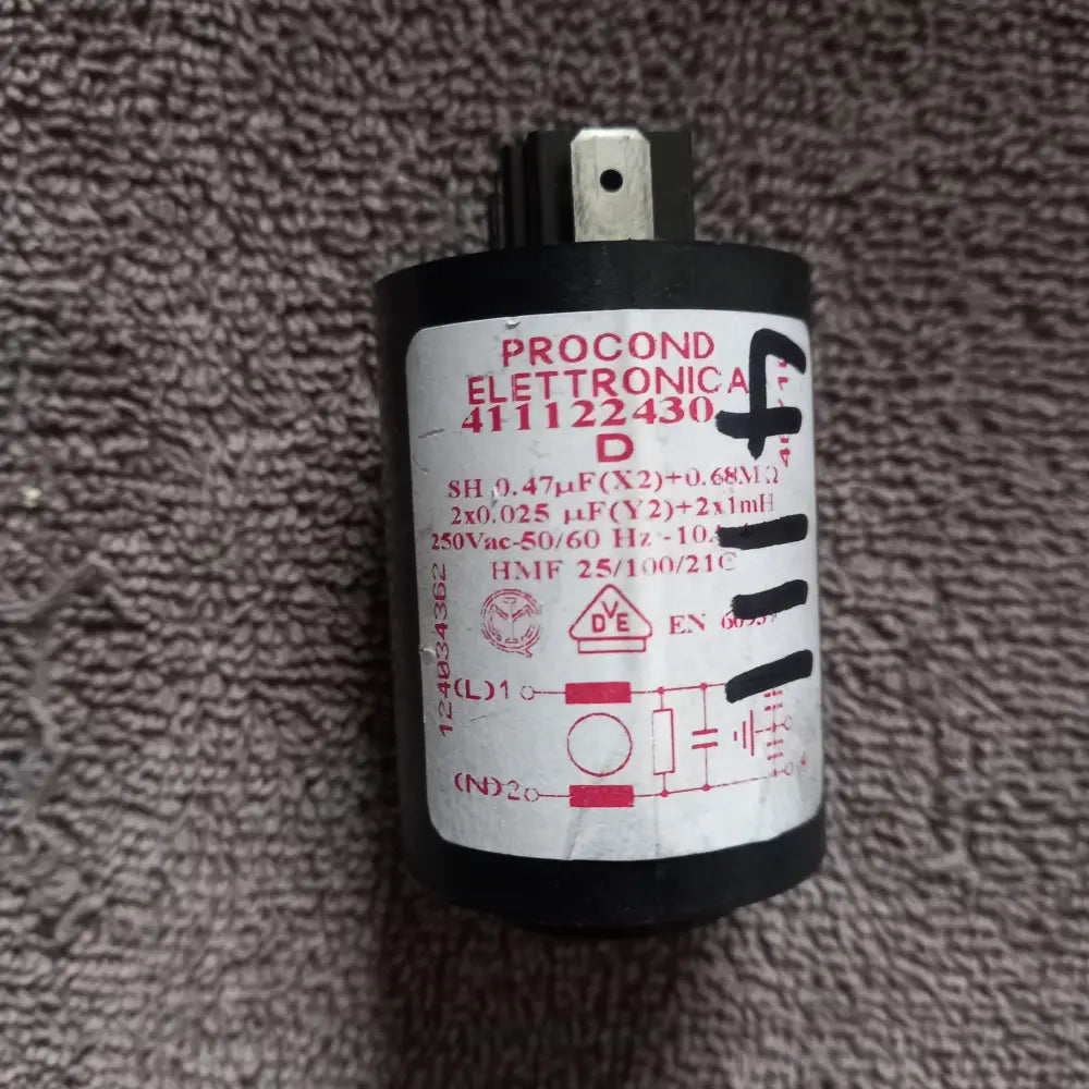 genuine spare parts AEG Electrolux mains interference suppression filter Model number 411122430