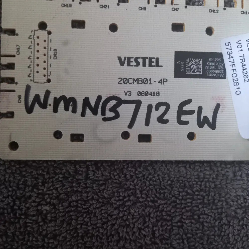 genuine spare parts for bush wmnb712ew washing machine front pcb board.32018662vestel 20cmb01-4p v3 060418