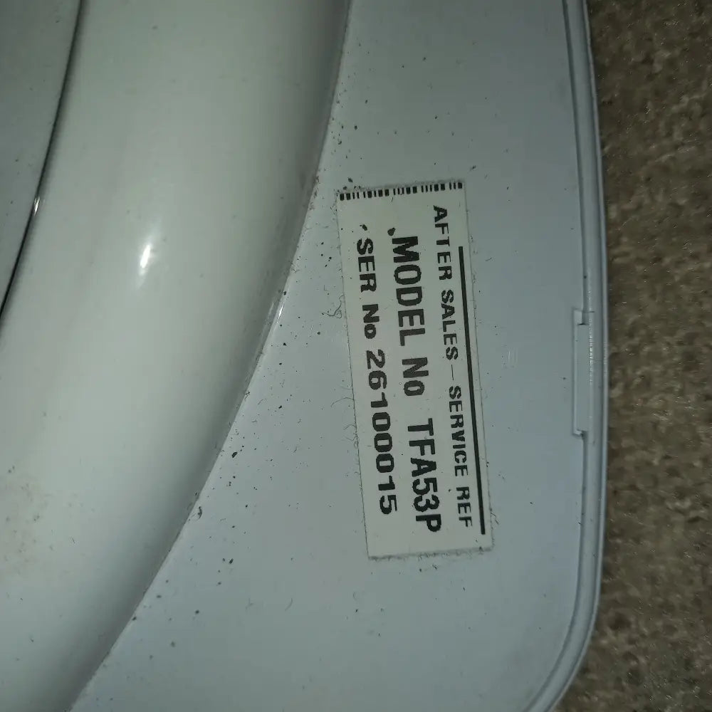 genuine spare parts for Hotpoint Tumble Dryer TFA53P (31321) Spares full door in white. Your One-Stop Appliance Spare