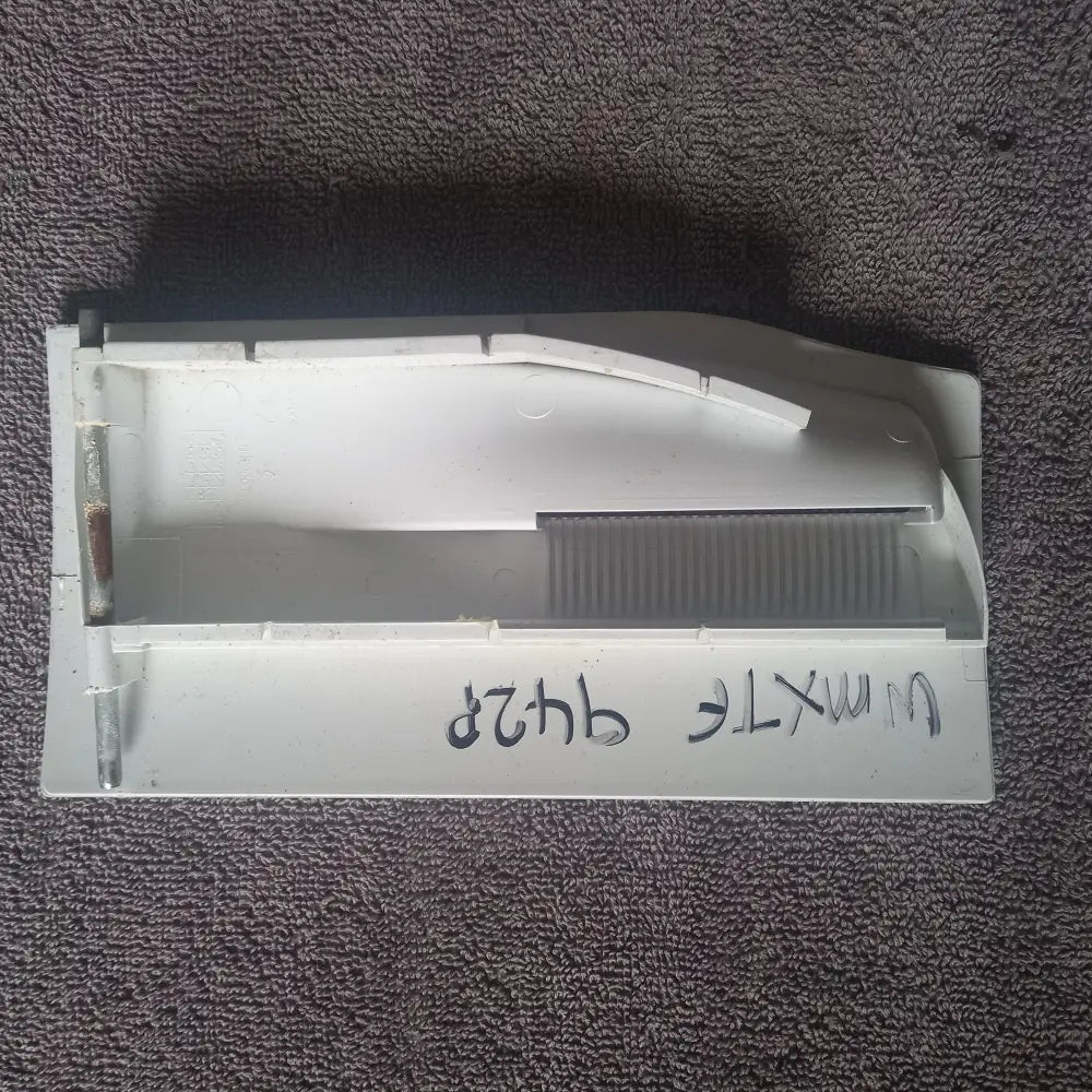 genuine spare parts for hotpoint wmxtf 942p washing machine front soap drawer handle in white used 250006350