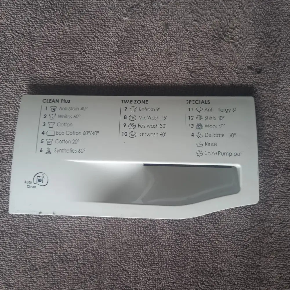genuine spare parts for hotpoint wmxtf 942p washing machine front soap drawer handle in white used 250006350