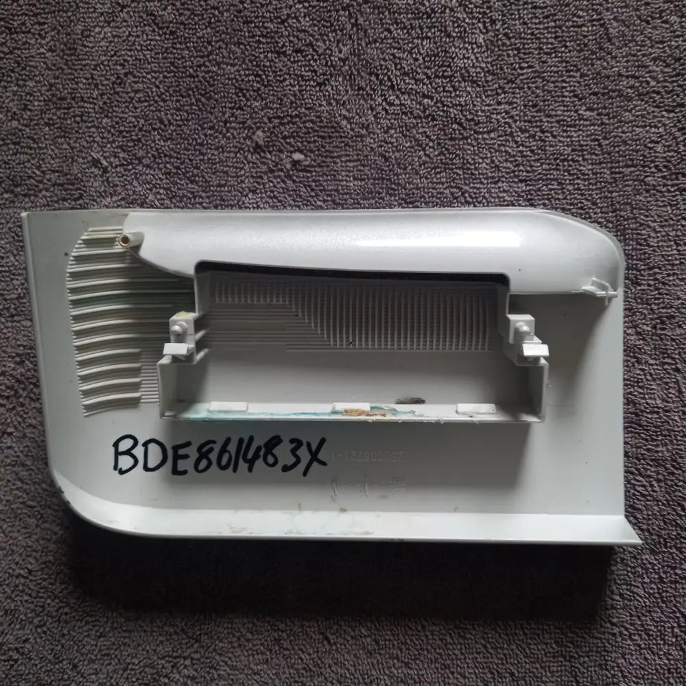 GENUINE SPARE PARTS FOR INDESIT BDE861483X WASHING MACHINE FRONT SOAP DRAWER HADLE IN SILVER,250006721-1.