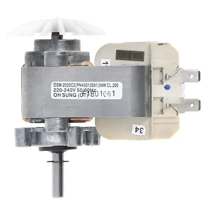 genuine spare parts Hoover Candy Washer Dryer Fan Motor 43013591