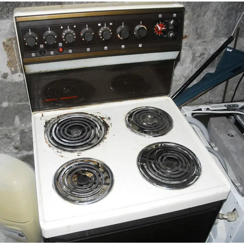 GENUINE TRICITY PRESIDENT 2557 FREESTANDING ELECTRIC COOKER ROTARY SELECTOR SWITCH KNOBS/DIALS IN BROWN