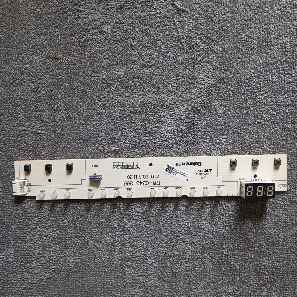 HISENSE DISHWASHER SPARE PARTS 200000420 DW-0240-366 V1.0 20220214