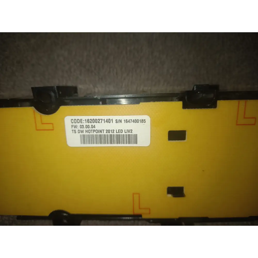 HOTPOINT HFE2B + 26 C N UK GENUINE DISHWASHER FRONT CONTROL PCB.