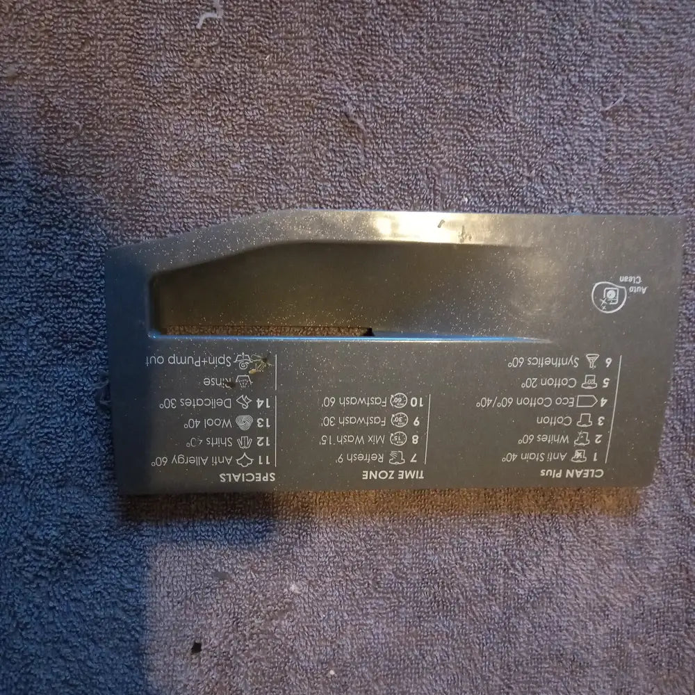 hotpoint wmxtf 642 washing machine front soap drawer handle in graphite grey