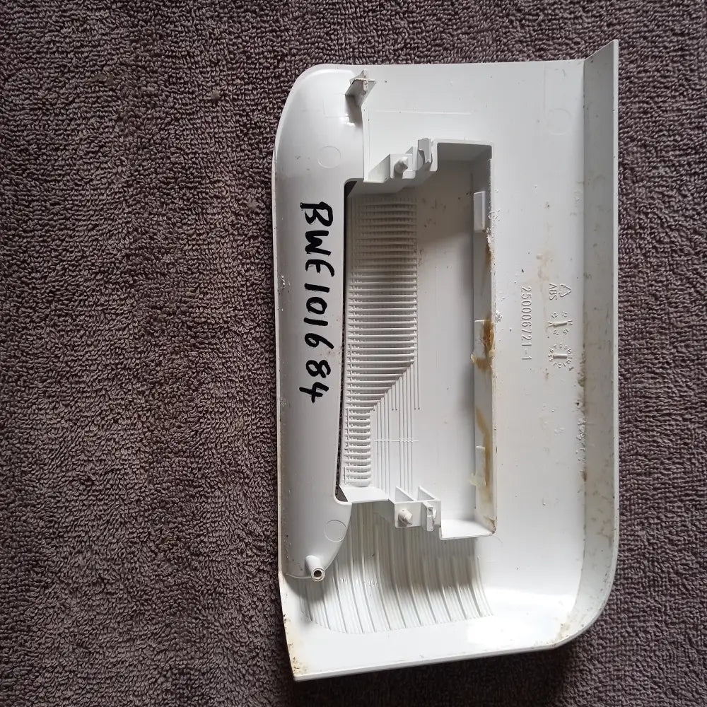 indesit bwe101684 washing machine front soap drawer handle in white used 250006721-1 Your One-Stop Appliance Spare