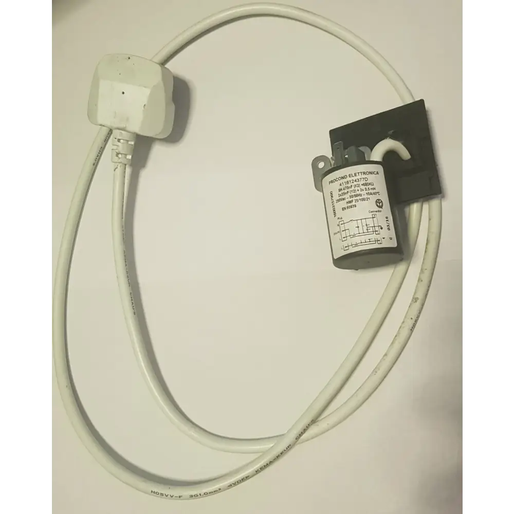 indesit hotpoint washing machine mains lead + suppresor 4116124377d MySimpleStore - Your One-Stop Appliance Spare Parts