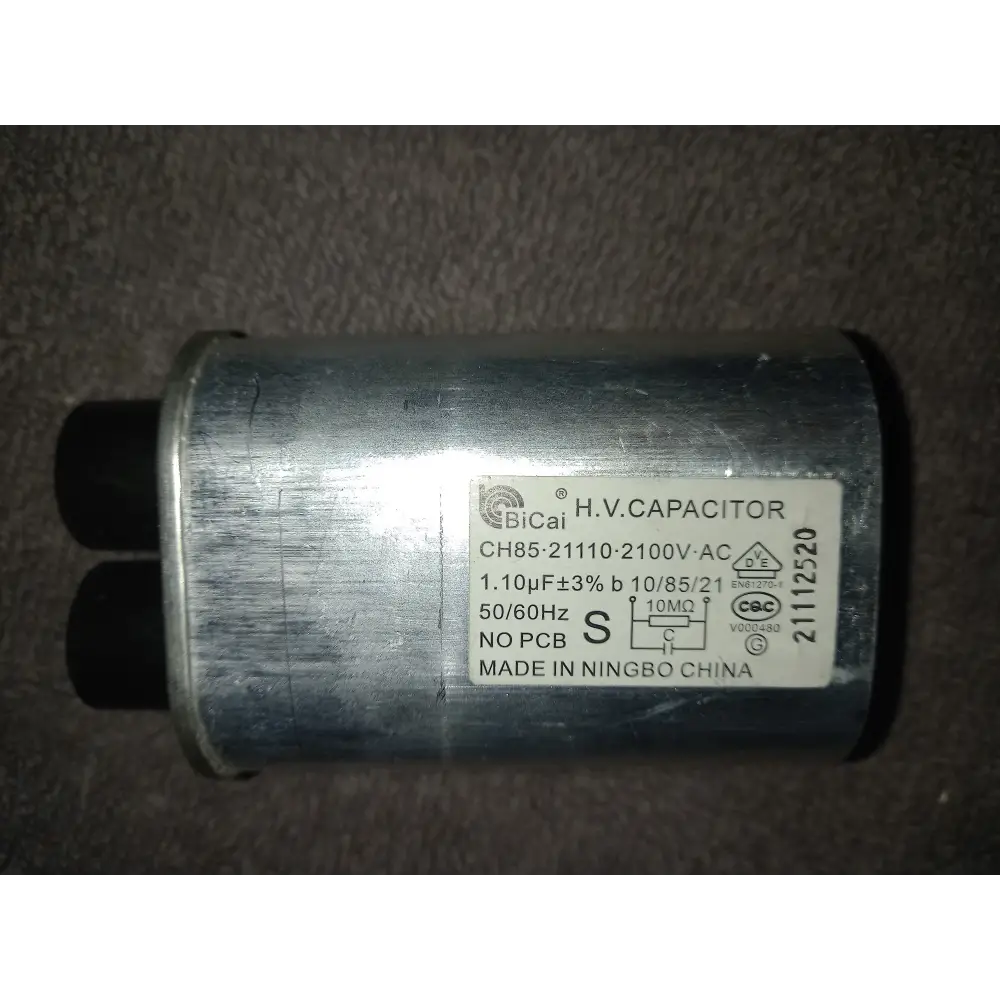 Microwave Capacitor H.V. 1.10uF CH85-21110 2100V Compatible with LG 0CZZW1H004S