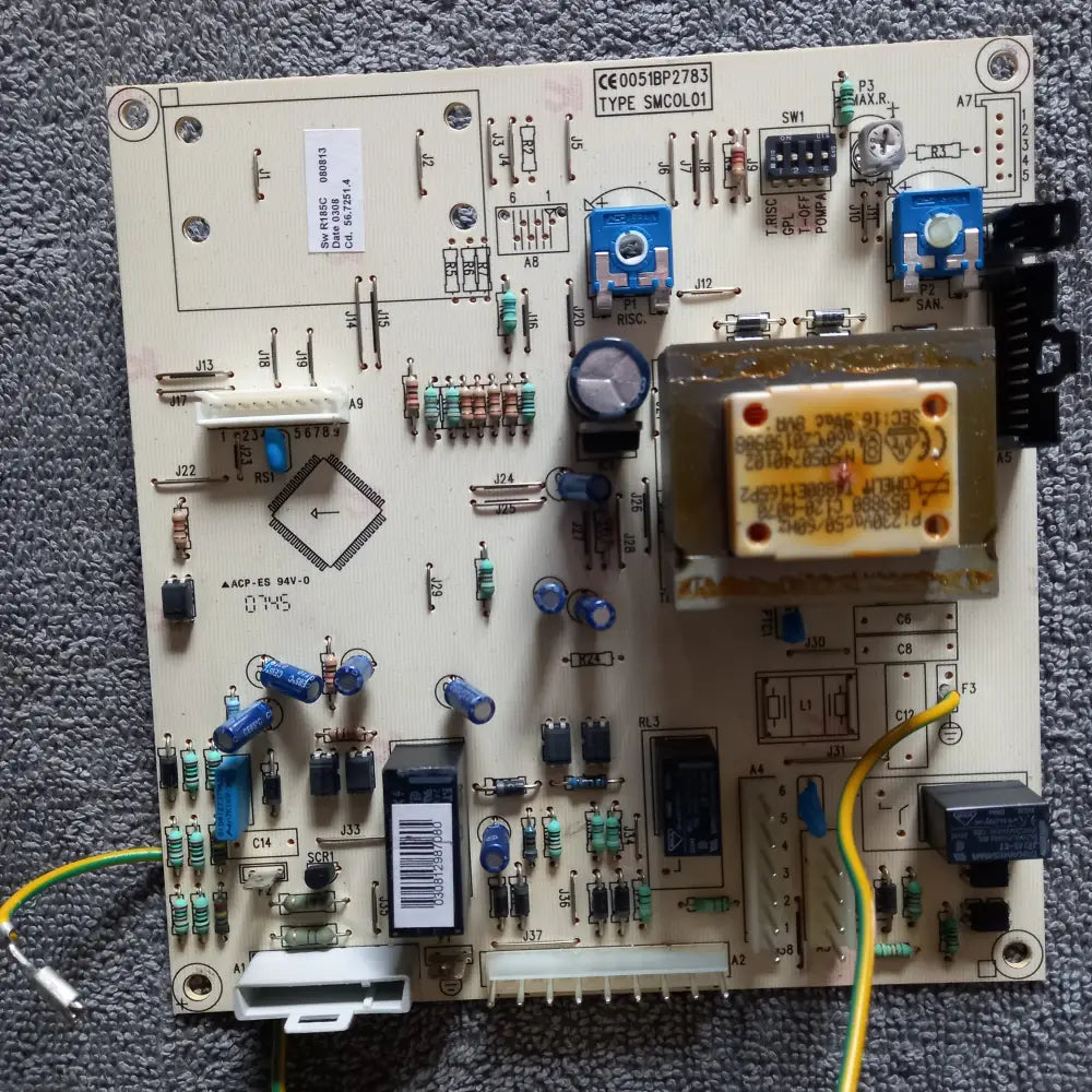 pcb board for POTTERTON HE MEGAFLOW COMBI PERFORMA PCB ce0051bp2783 type smcolo1 used tested.