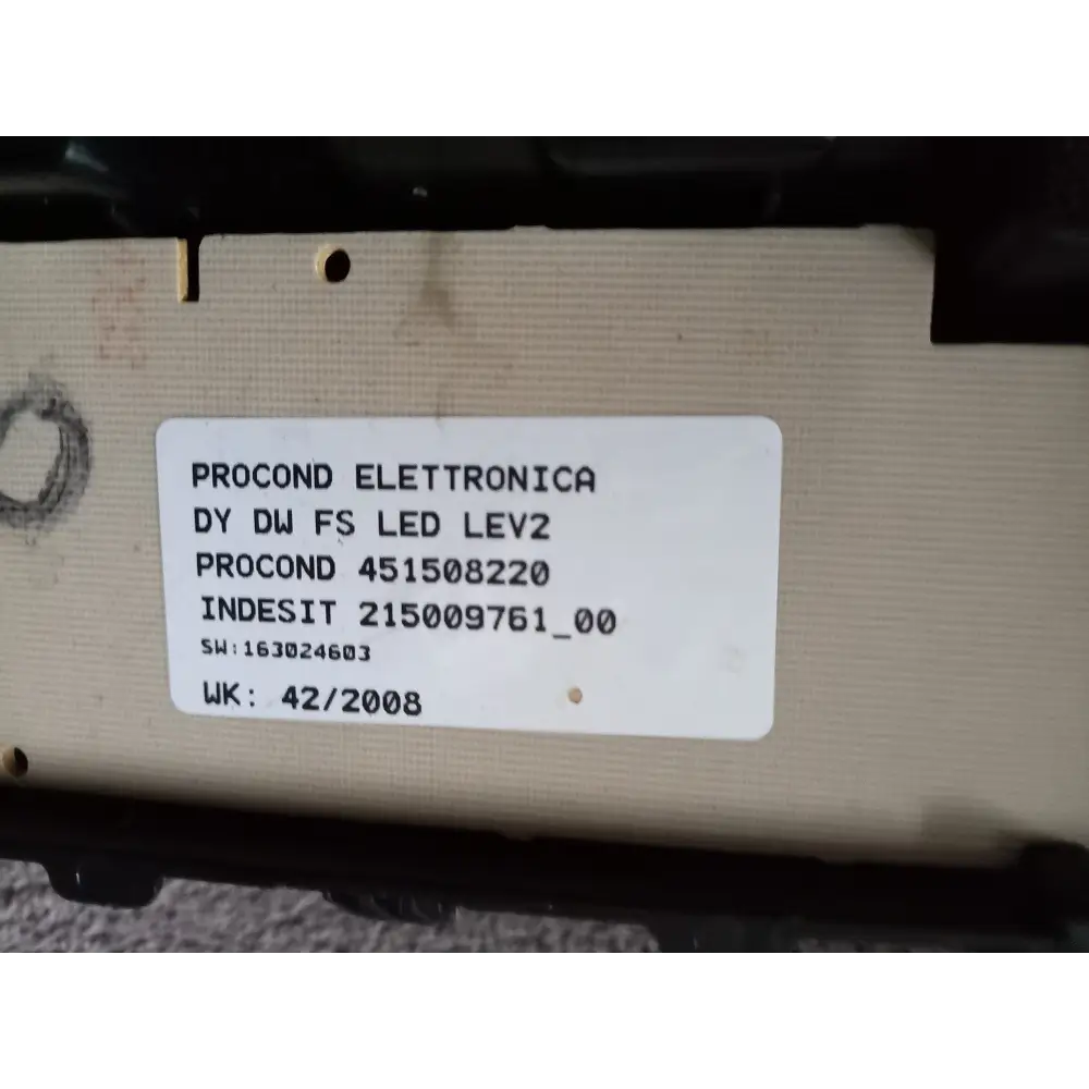 Replacement front display user interface and control PCB boards for the Hotpoint Aquarius FDL570 dishwasher series